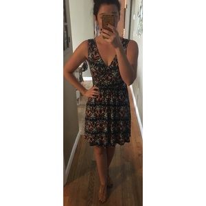 Abstract print cocktail dress